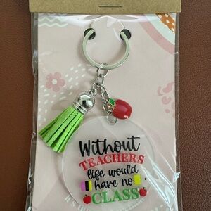 Colorful Teacher Appreciation Keychain